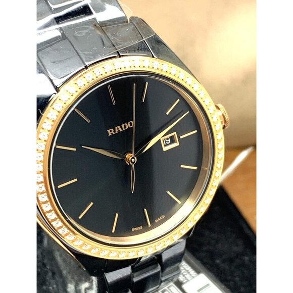 Rado Womens Watch R32123152 Hyperchrome Swiss Quartz Diamond Bezel Black… - Picture 12 of 13
